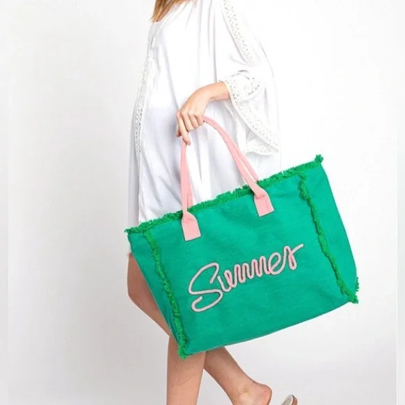 Summer Tote Bag multiple colors limited stock - Picture 5 of 9